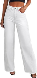 Straight Leg Jeans for Women,High Waisted Wide Leg Loose Stretchy Boyfriend Denim Pants Baggy Jeans for Women