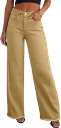 Straight Leg Jeans for Women,High Waisted Wide Leg Loose Stretchyfriend Denim Pants Bagy Bogy Jeans for Women