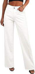 Wide Leg Jeans for Women Trendy High Waisted Stretchy Baggy Raw Hem Denim Palazzo Pants 2026 Spring Fall Clothes